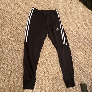 black adidas joggers